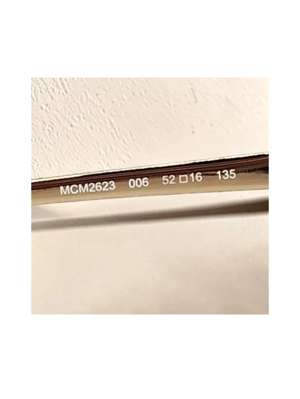 MCM2623 006 Eyeglasses Frames 52-16-135 Black Gold Visetos w/ Case & Cloth